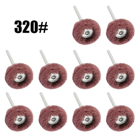 

10pcs Abrasive Wheel Nylon Buffing Brush Grinding Wheel Rotary Tool 3mm Shank