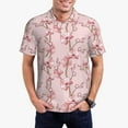 thumbnail image 1 of Balery Orchids Flowers Camisa Polo de Hombre con Estampado, de Manga Corta y Tejido Medio, Camisa Tipo Golf Polo-XX-Large, 1 of 6