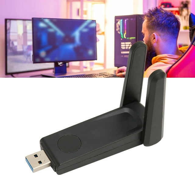 Adaptador USB, Amplia Compatibilidad USB 3.0 5GHz Y 2,4GHz 600Mbps Adaptador WiFi USB Enfriamiento Eficiente Para Escritorio Para XP