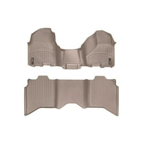 WeatherTech Custom Fit FloorLiners compatible with Ram 1500, Ram 2500/3500, Ram Truck 1500, Ram Truck 2500/3500 - 1st Row Over-The-Hump & 2nd Row, Tan