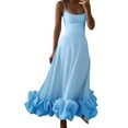 thumbnail image 2 of Ketyyh-chn99 Robes Formelles et Robes de Soirée Robe de Mariage Robe de Fête pour Femme Robe Décontractée Robe de Bal Soirée Unie Élégante Robe Maxi Bleu,P, 2 of 4