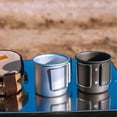 thumbnail image 4 of Greeniant Taza de té multifuncional, taza plegable ligera de Metal, portátil, para cocina, café, agua, pícnic al aire libre, senderismo, cocina Kits de desorden para acampar Plata Greeniant OD030813-02, 4 of 6