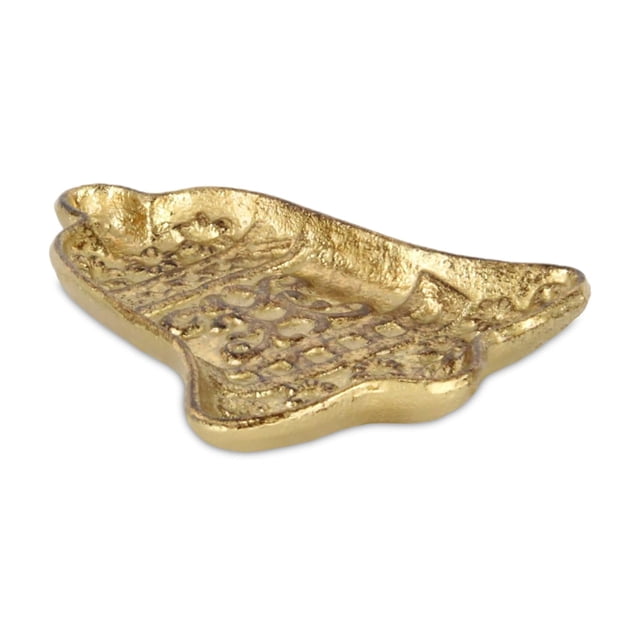 Campana navideña de hierro fundido con acabado dorado de Cheung