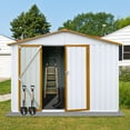 thumbnail image 3 of Holaki Metal garden sheds 6ftx8ft outdoor storage sheds, 3 of 4