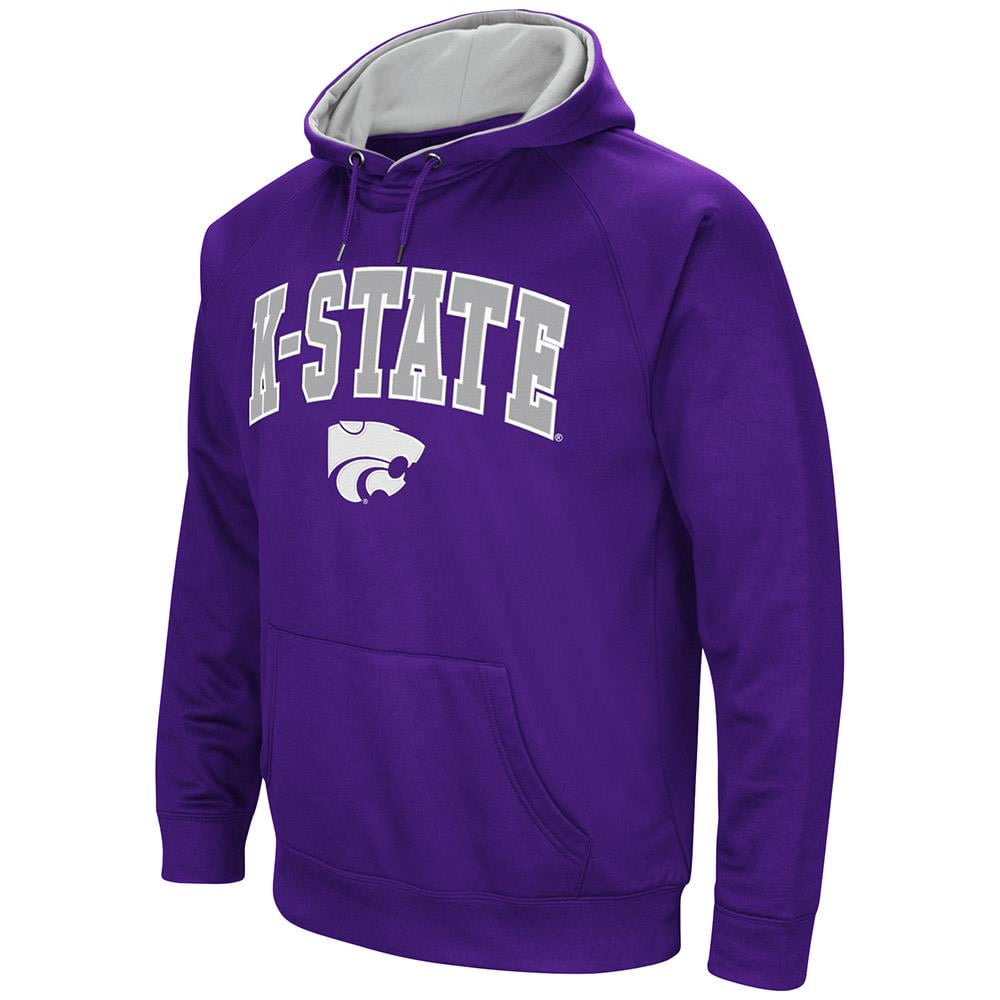 Mens Kansas State Wildcats Fleece Pull-over Hoodie by Colosseum