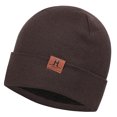 thumbnail image 1 of Beanie Hat Warm Unisex Solid Color Knit Cuffed Beanie Hat Watch Cap for Winter, 1 of 10