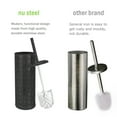 thumbnail image 4 of nu steel Laser Cut Oil-Rubbed Bronze Toilet Brush Holder with Lid  TBH-03-ORB, 4 of 7