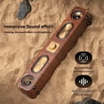 thumbnail image 2 of Altavoces Bluetooth de Madera Barra de Sonido Portátil Tarjeta Estéreo HiFi Computadora de Escritorio Sonido Inalámbrico Radio FM Subwoofer, 2 of 7
