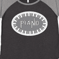 thumbnail image 4 of Inktastic Piano Keys Oval Women's Plus Size T-Shirt, 4 of 5