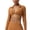 Khaki, variant on Women's Long Sleeve Crop Workout Tops Collared Double Lined Twisted Front Lingeries Deep V Neck T-Shirts Yoga Athletic Top Tees Khaki S