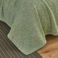thumbnail image 6 of JML Knit Blanket King Size with 2 Shams Lightweight Fuzzy Jersey Blanket, 90"X108", Green, 6 of 7
