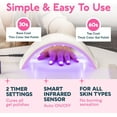 thumbnail image 3 of SUNUV UV Nail Lamp, LED Gel Nail Dryer with Sensor & 2 Timers, for Women & Girls, Pink, 3 of 9