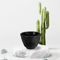 thumbnail image 4 of OUNONA Japanese Cast Iron Tea Cup Black with Sunflower Pattern for Asian Tea Ceremonies, 4 of 8