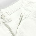 thumbnail image 4 of XMMSWDLA Women's High Waisted Ripped Stretchy Denim Hot Short Summer Jean Shorts White Mom Shorts, 4 of 5