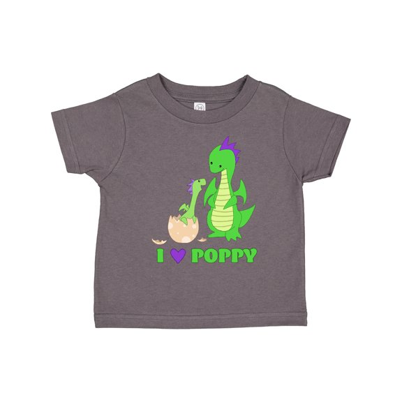 Inktastic I Love Poppy Boys or Girls Toddler T-Shirt