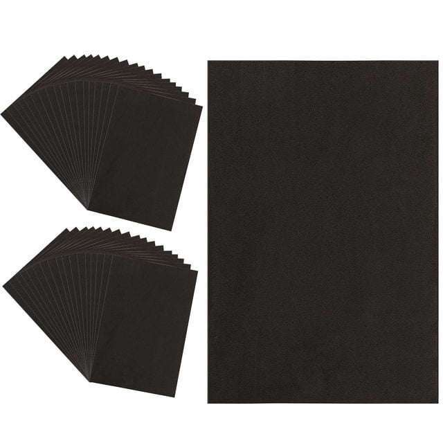 Stuffygreenus 36pcs 3mm Black Embroidery Foam Sheets | 6 x 9 Inch High-Density EVA Craft Foam for 3D Embroidery, DIY Projects, Hand Sewing, Quilting, Costumes, Props, Armor, Masks, Pillows & Bags
