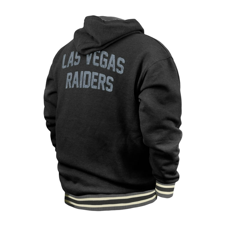 Men s New Era Black Las Vegas Raiders Big Tall NFL Pullover Hoodie