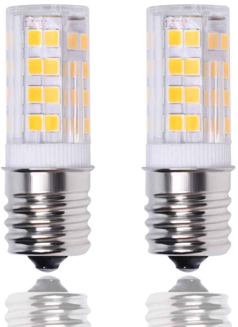 88X2835SMD White 6W 60W Equivalent Dimmable E17 Bulbs Microwave Appliance Compatible Bulb Pack of 2 New LED E17 Bulb