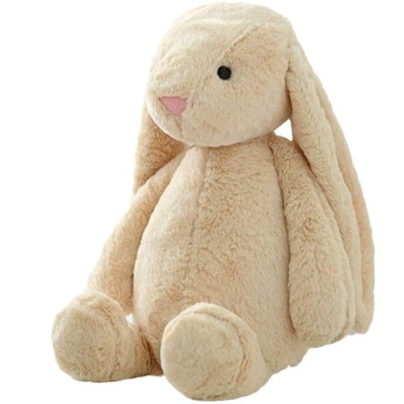 11" Beige Plush Easter Bunny Doll SleepyStu ffed Animal, Soothing Doll Rabbit Dolls, Shy Pink Rabbit Doll Gift Bedroom Plush Ornament