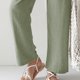 thumbnail image 5 of Pantalones Rectos Sueltos,Pantalones Rectos para Mujer Pantalones Elásticos De Pierna Ancha Pantalones Elásticos con Lazo En La Cintura Diseño Revolucionario, 5 of 7