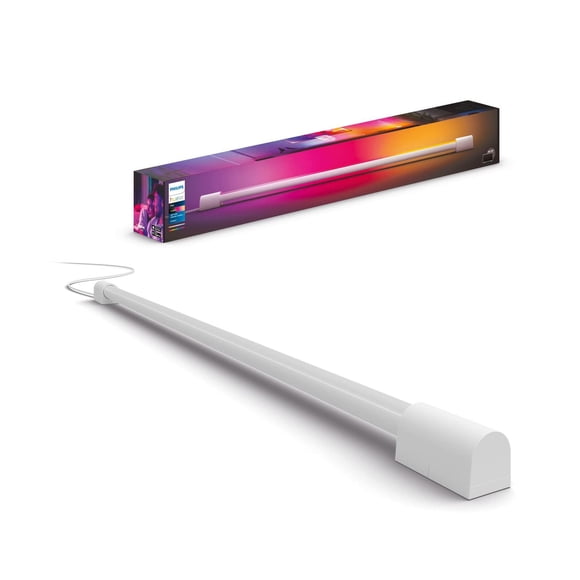 Tubo de Luz Philips Hue Blanco Iluminación Envolvente Compacta Requiere Hue Hub y Caja de Sincroniza