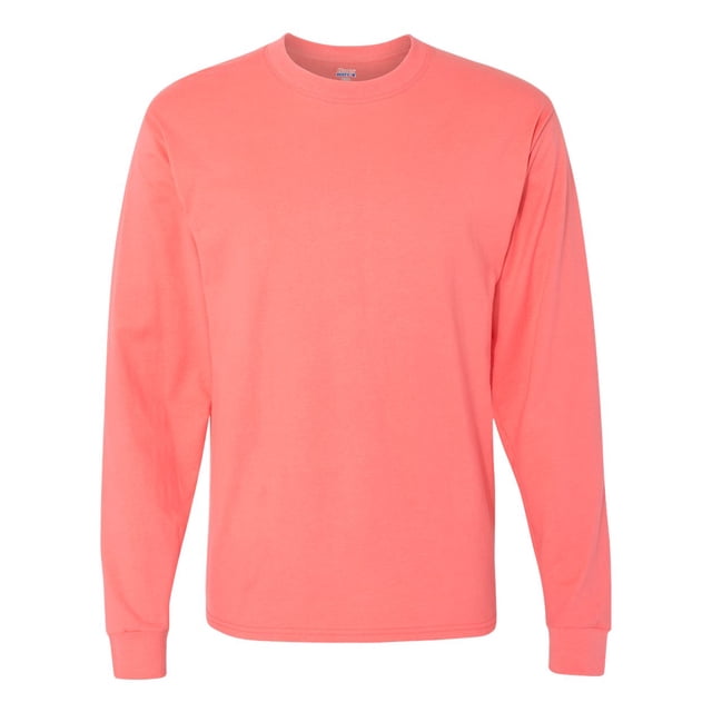 Hanes Men's Beefy-T Long Sleeve T-Shirt, Style 5186