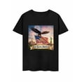 thumbnail image 4 of USPEED God Bless America Statue of Liberty Bald Eagle US Flag 1776-2026 USA 250th Anniversary Fireworks Patriotic Graphic T-Shirt, Independence Day Short Sleeve Crewneck Casual Top for Men Women, 4 of 4