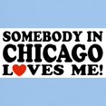 thumbnail image 3 of CafePress - Somebody In Chicago Loves Me Light T Shirt - Men's Classic Graphic T-Shirt, 3 of 4