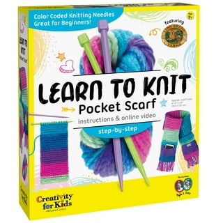 DIY All in One Crochet Knitting Kit for Beginners Starter Arts & Craft Set  for Kids Teens Tweens & Adults – How to Learn Make Your Own Yarn Pom Poms –