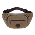 thumbnail image 2 of Clossjun Men Women Large Crossbody Bags Waistpacks With 3-Zipper Pockets Adjustable Belt Casual Bags Workout Traveling Running Daypacks Coffee, 2 of 5