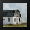 thumbnail image 2 of Kimberly, Allen 12x12 Black Modern Framed Museum Art Print Titled - White Barn, 2 of 5