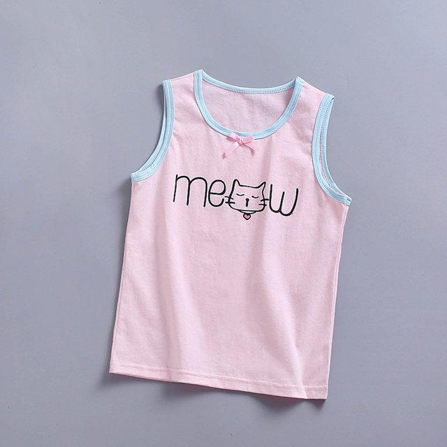 Soki Girls Layer Undershirt Summer T-shirt Base Shirt Round-Neck Camisoles Tops