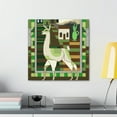 thumbnail image 3 of Llama Art Deco Dream - Canvas, 3 of 10