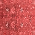thumbnail image 1 of Ahgly Company Machine Washable Indoor Square Oriental Red Traditional Area Rugs, 6' Square, 1 of 4
