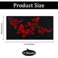 thumbnail image 3 of 2Sheet Floral Butterfly Decals Butterflies Kissing Hibiscus Branch Car Decal Reflective Vinyl Waterproof Sticker Women Car Stickers for Auto Truck SUV Wall Art Laptop Red, 3 of 7
