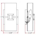 thumbnail image 4 of Design House Monroe 2-Light Wall Sconce Oil Rubbed Bronze Finish, 4 of 6