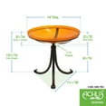 thumbnail image 2 of Achla 14" Mandarin Crackle Glass Birdbath With Tripod Stand, 2 of 2