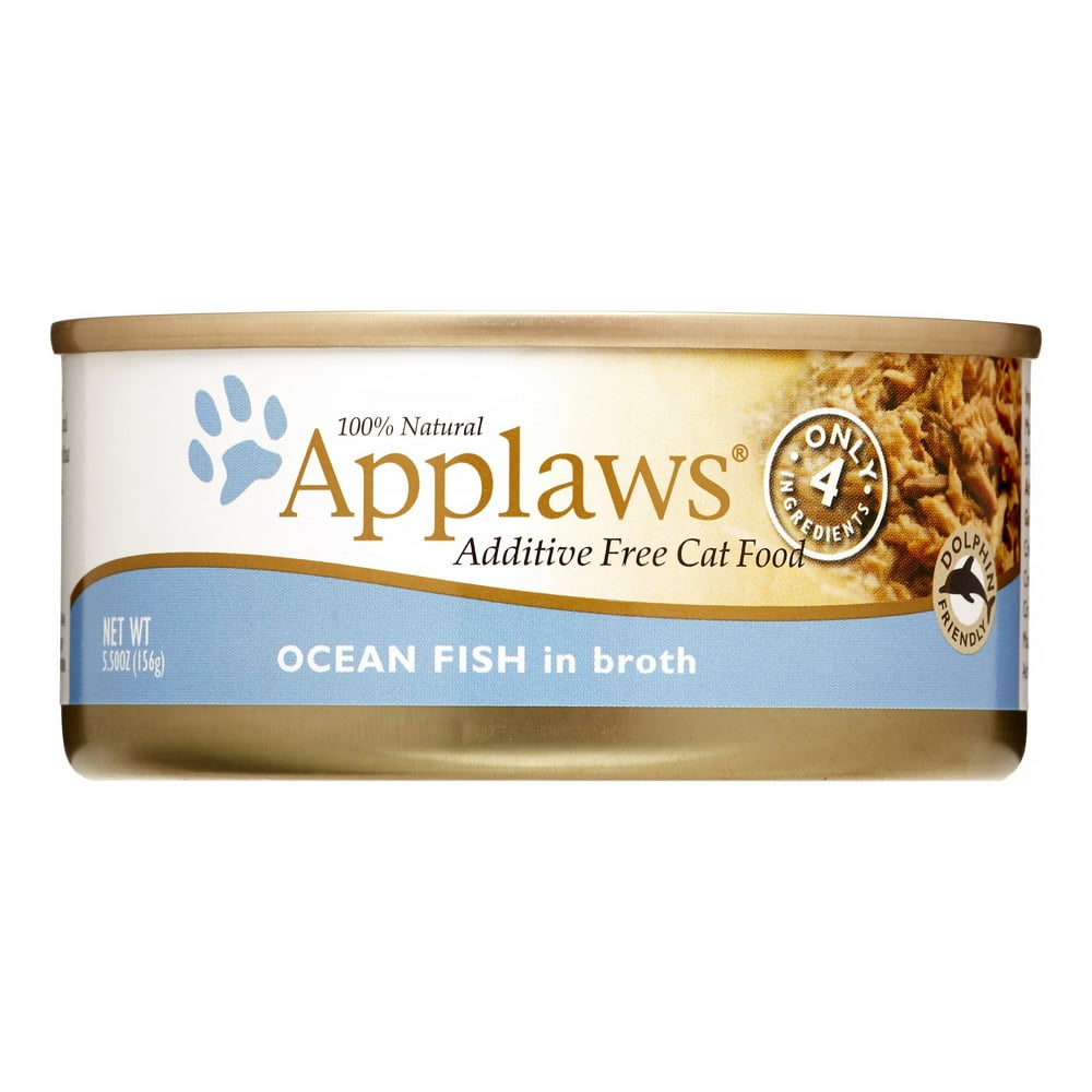 Applaws Pet Food AW00041 Ocean Fish In Broth Adult Natural Cat Food, 5.5 oz Can, 24 Ct Walmart