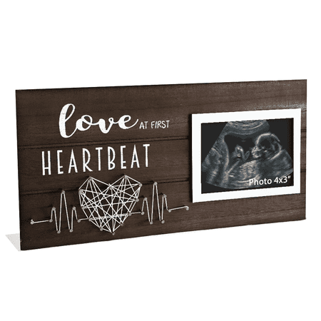 New Mom Gifts Baby Ultrasound Picture Frame Sonogram Keepsake Frame Fit 4"x6" Photos, Mothers Day Pregnancy Gifts for First Time Mom Dad, Pregnancy Announcements Gender Reveal Baby Shower Gifts Nurse