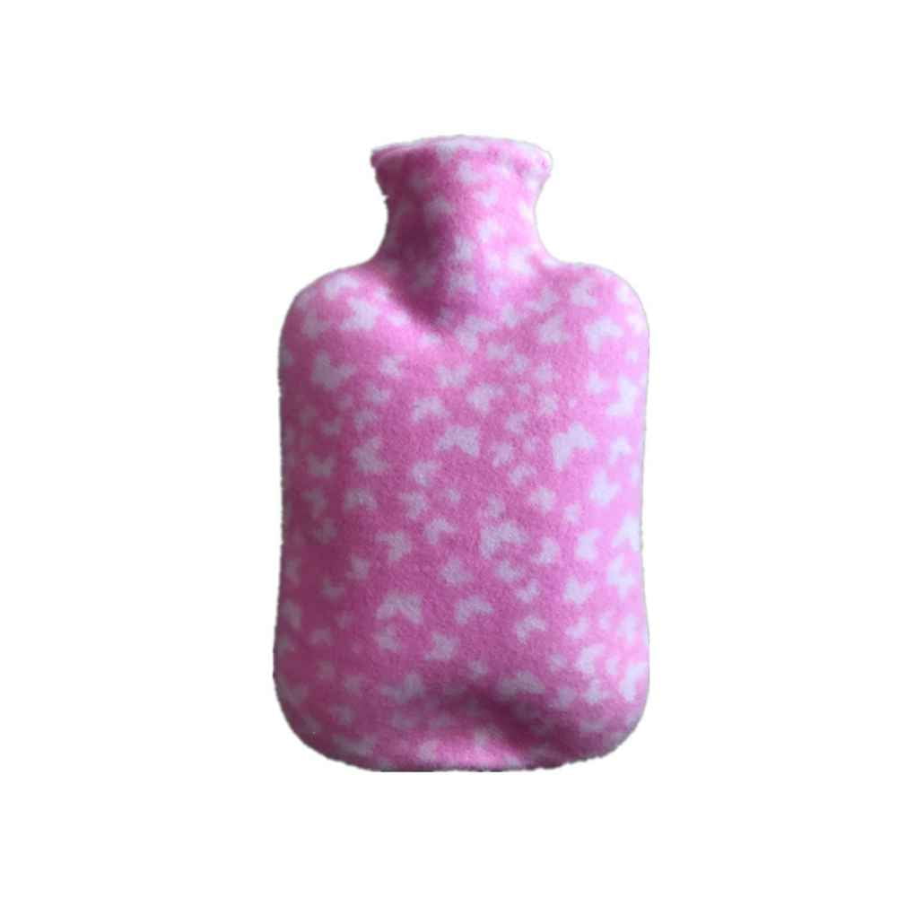 Large One Side Fleece Cloth Cover Replacement for 2000ML Explosion-proof Rubber Hot Water Bottles Removable