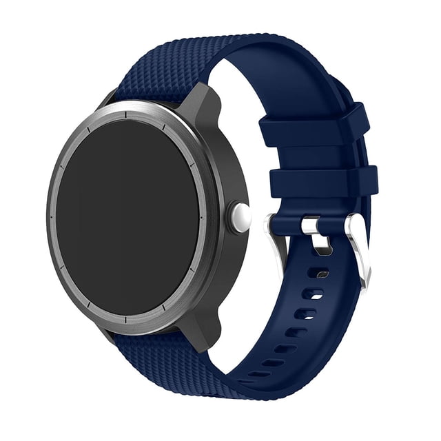 Pulseras de reloj Anrir Vivoactive 3, 20 mm, silicona, color azul medianoche