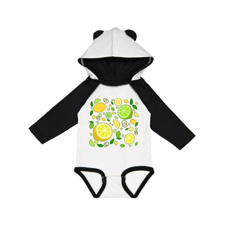 

Inktastic Lots of Lemons and Limes- citrus fun Gift Baby Boy or Baby Girl Long Sleeve Bodysuit