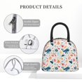 thumbnail image 4 of Yiaed Sea Life 1 Print Lunch Bag Adult Insulated Lunch Box, Leakproof Cooler Food Lunch Containers Reusable High Capacity Lunch Tote Bags-One Size, 4 of 6