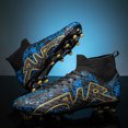 thumbnail image 4 of Zapatos de fútbol para hombre, botas de fútbol de tobillo alto, cómodas, profesionales, ultraligeras, antideslizantes, transpirables, nuevas, 4 of 5
