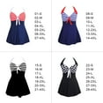 thumbnail image 4 of Guardurnaity Vestido de baño para mujer, traje de baño Chinlon para niñas, traje de baño lavable para mujer, traje de baño, ropa L, rayas Type3 NO3, 4 of 6