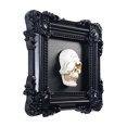 thumbnail image 2 of 2Pcs Halloween Decorations Unique Skeleton Photo Hanging Ornament, Skull Statue Frame Wall Decor 3D Resin Sculpture 4.6"X4.6" Halloween Decor, 3D Frame Wall Deocr Gothic, 2 of 2