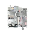 thumbnail image 2 of Wall Control Pegboard Utility Tool Storage Kit - Galvanized Steel with Black Hooks and Accessories, 2 of 8