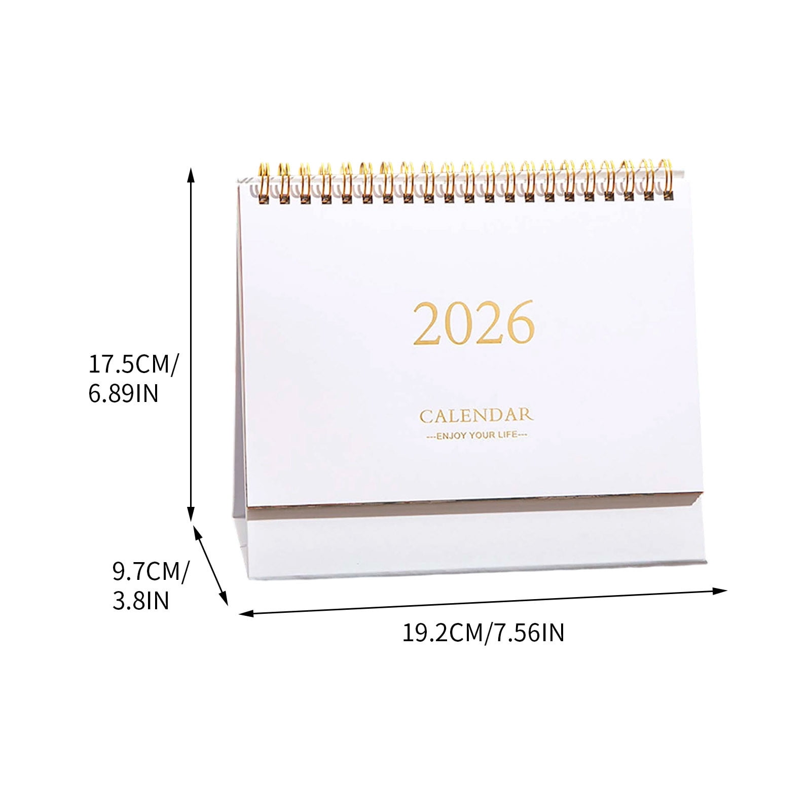 Yunuuuoa 3 Packs 2026 Desktop Calendar, Minimalist Office Planner with Borders, Memo Note for Productivity, Modern Desk Organizer, Office Supplies, Desk Accessories, Gift for Professionals