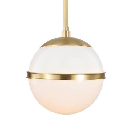 One Light Mini Chandelier in Classic Style 7 inches Wide By 13 inches High-Aged Brass Finish Bailey Street Home 49-Bel-2757235
