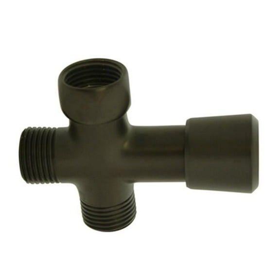 Brass Shower Diverter - Oil Rubbed Bronze Finish
